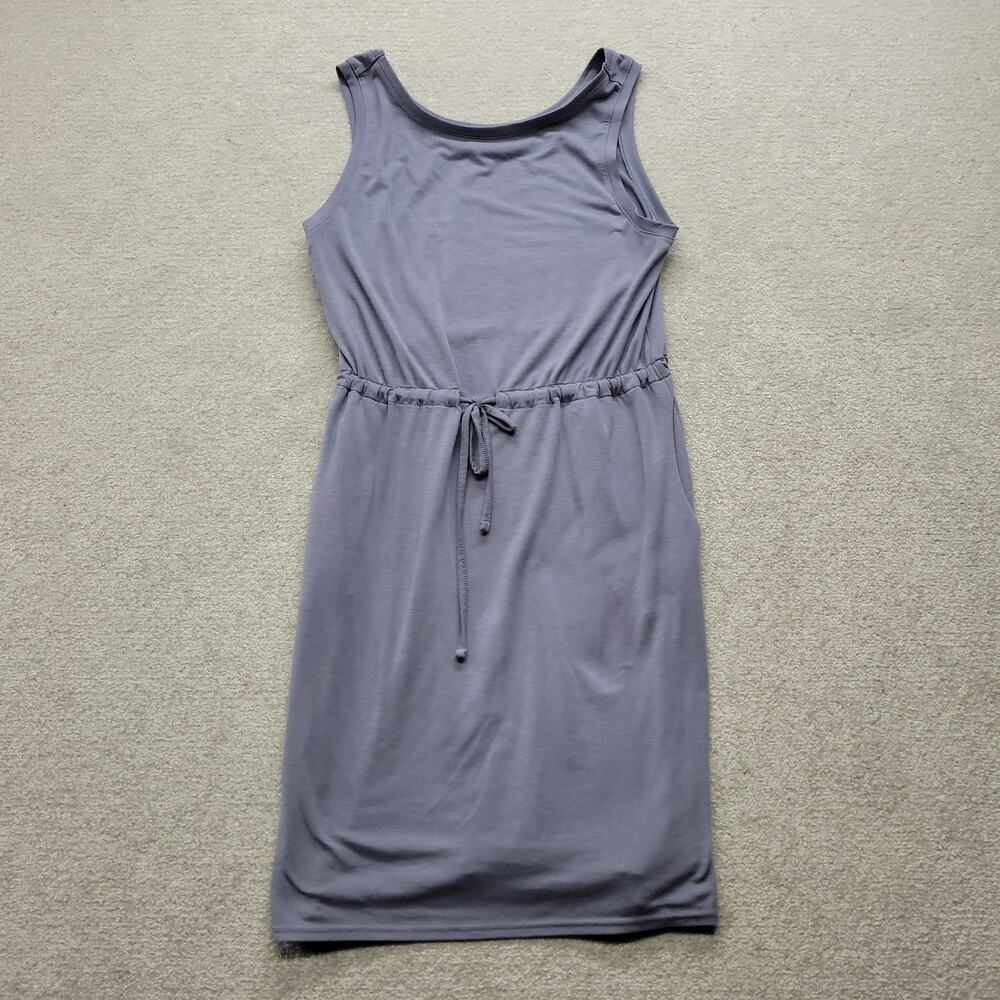 Columbia Sportswear Womens M Gray Sleeveless Drawstring Waist Casual Dress
